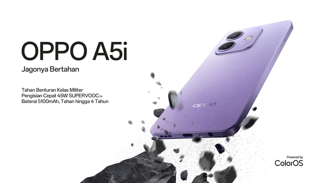 Ponsel Tangguh dan Murah, OPPO A5i Resmi Dijual Rp1,5 Juta di Indonesia